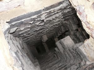 Inside a London chimney smoke test
